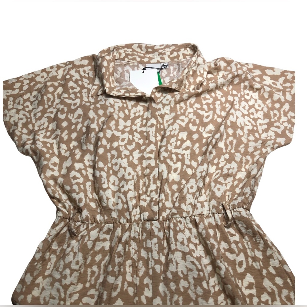 Ichi Tan Leo Belted Button Front Jumpsuit NWT Size 38 - Picture 9 of 10